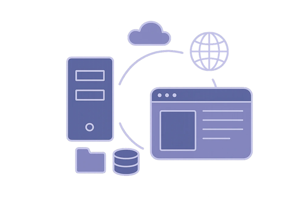 Web hosting nedir - sunucuda barındırılan web sitesinin ziyaretçiye sunulması